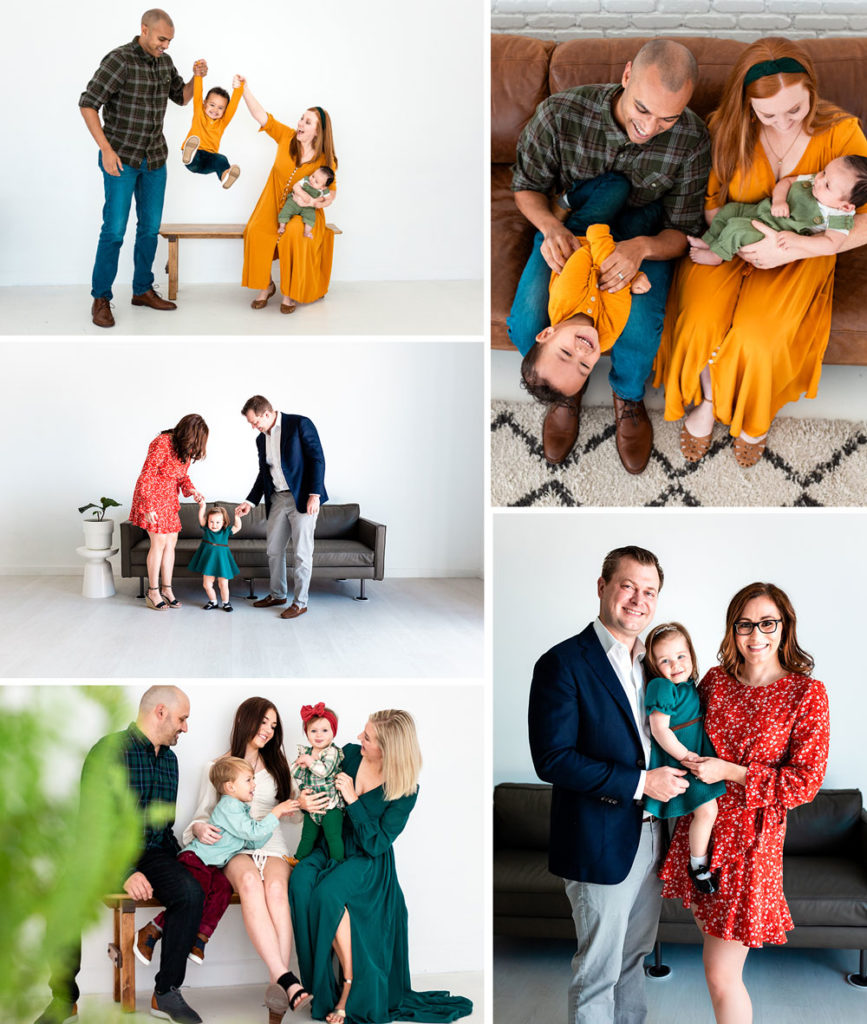 Plano family photos at the studio with Erica Grandin Photography