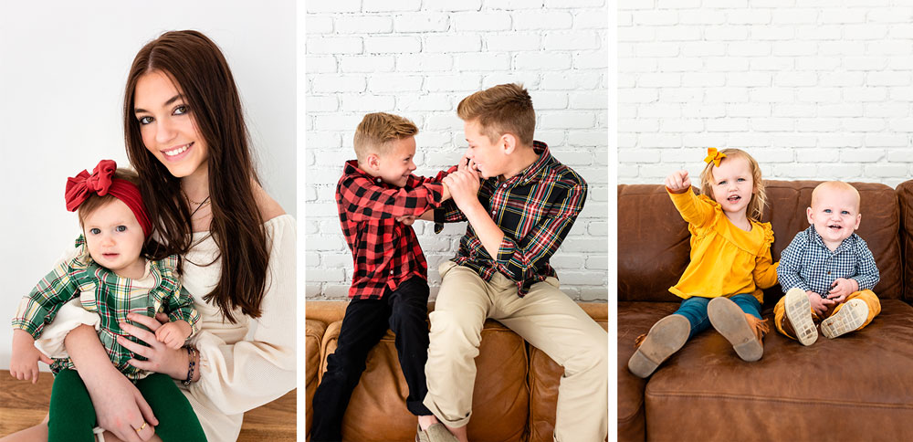 Plano family photo mini sessions at the studio with Erica Grandin Photography