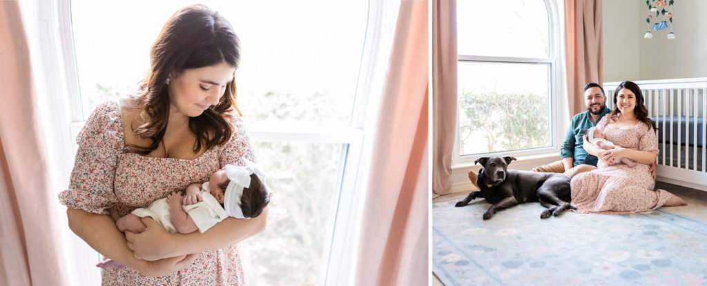 Frisco in home newborn photographer Erica Grandin